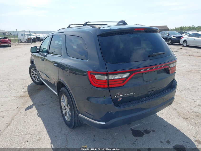 Vin: 1c4rdjag9jc372367, lot: 46614005, dodge durango sxt awd 20183