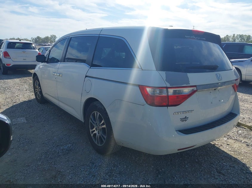 Vin: 5fnrl5h69cb140414, lot: 46614033, honda odyssey ex-l 20123