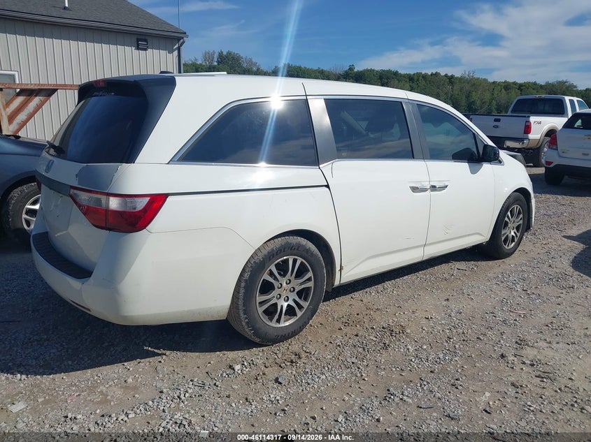 Vin: 5fnrl5h69cb140414, lot: 46614033, honda odyssey ex-l 20124