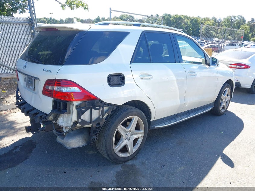 Vin: 4jgda7db6ea413010, lot: 46614052, mercedes-benz ml 550 4matic 20144