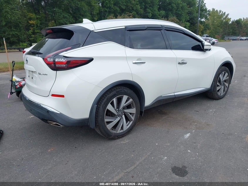 Vin: 5n1az2ms0kn158180, lot: 46614114, nissan murano sl 20194