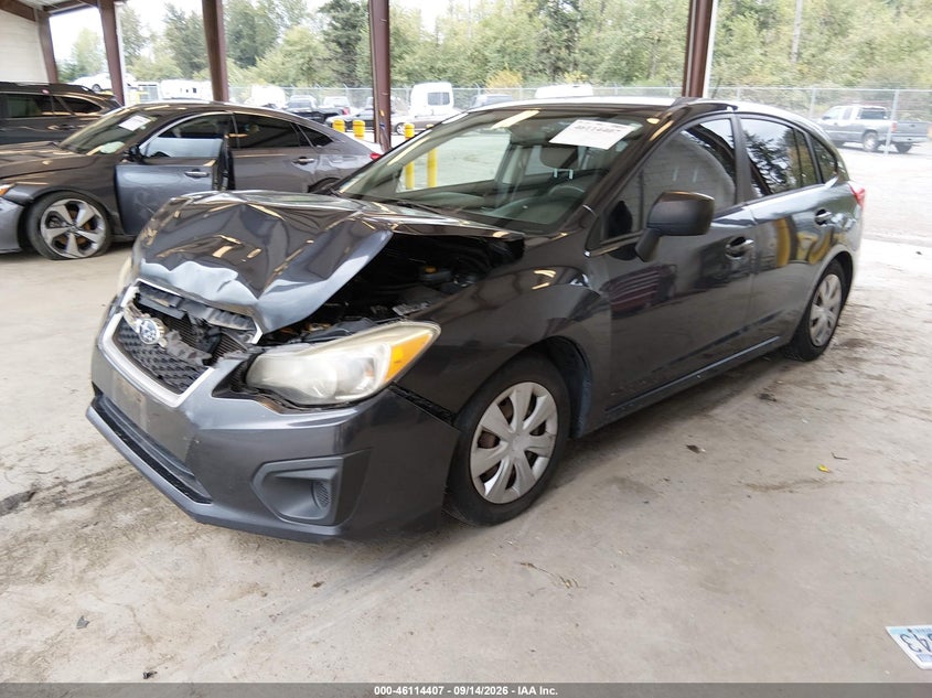 Vin: jf1gpaa62ch210033, lot: 46614123, subaru impreza 2.0i 20122