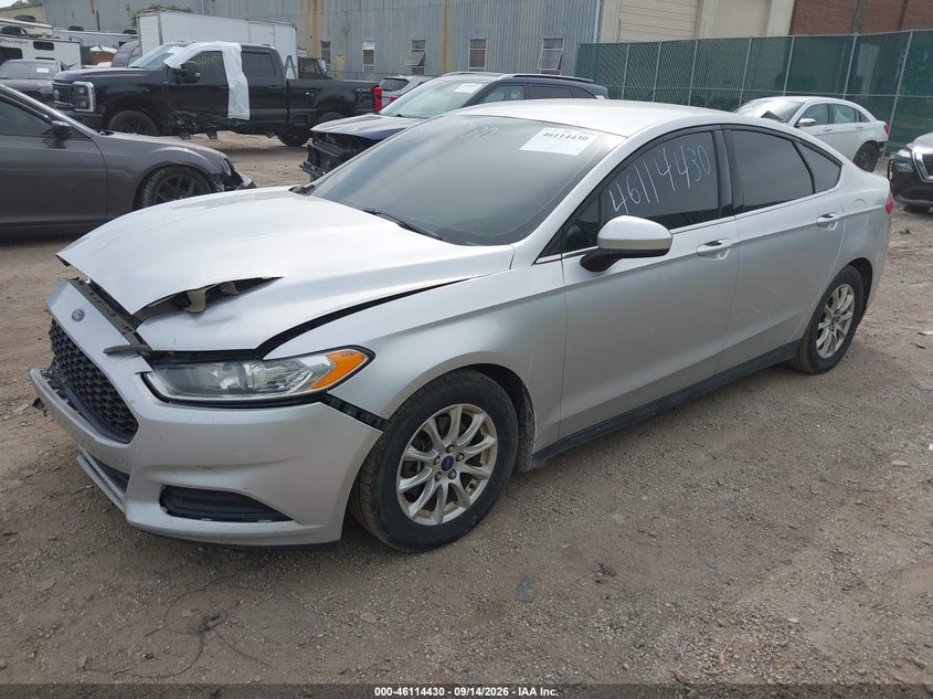 Vin: 3fa6p0g72fr131101, lot: 46614146, ford fusion s 20152