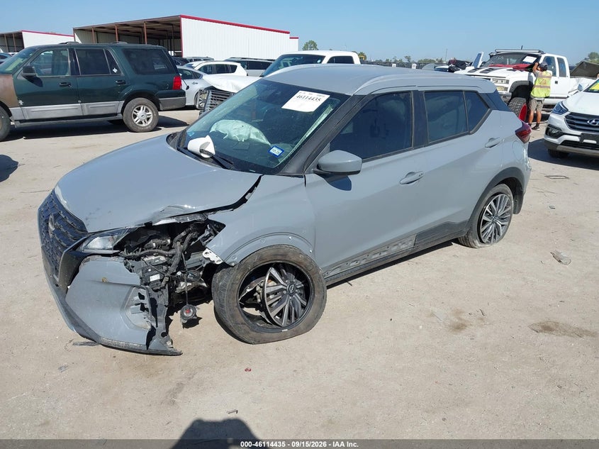 Vin: 3n1cp5cv0pl568195, lot: 46614151, nissan kicks sv xtronic cvt 20232
