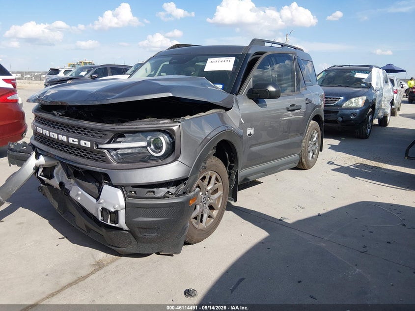 Vin: 3fmcr9bn9srf58153, lot: 46614207, ford bronco sport big bend 20252