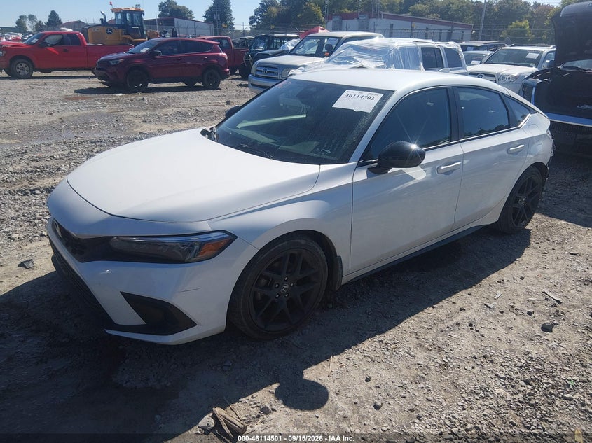 Vin: 19xfl2h83ne018689, lot: 46614217, honda civic sport 20222