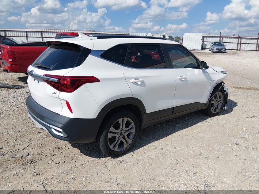 Vin: kndeucaa6m7100717, lot: 46614242, kia seltos s 20214