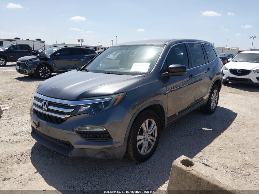 Vin: 5fnyf5h14hb002097, lot: 46614293, honda pilot lx 20172