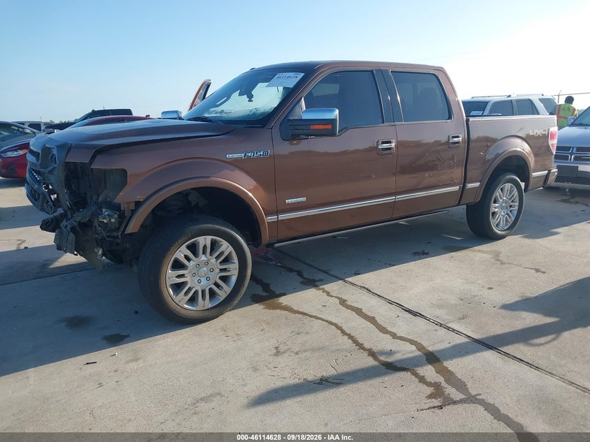 Vin: 1ftfw1et7cfa69514, lot: 46614344, ford f-150 platinum 20122