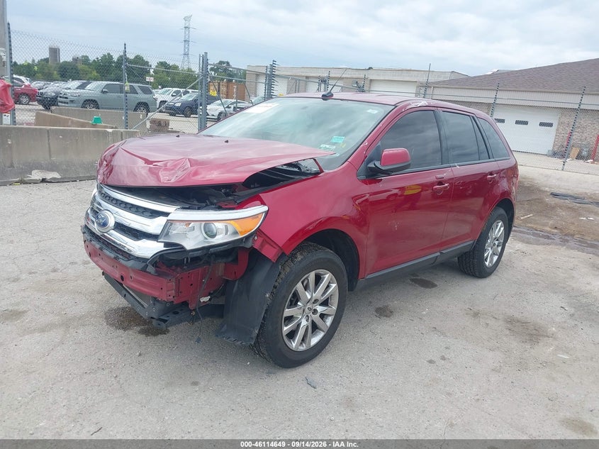 Vin: 2fmdk4jc4dbc11830, lot: 46614365, ford edge sel 20132