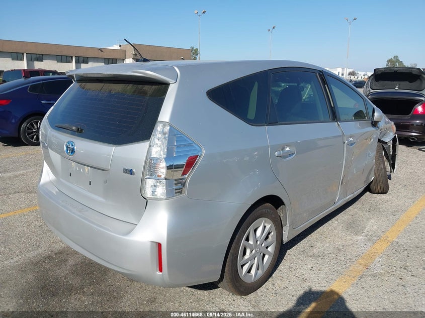 Vin: jtdzn3eu4ej004009, lot: 46614384, toyota prius v two 20144