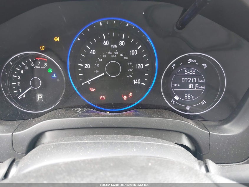 HONDA HR-V 2022 VIN 3CZRU6H3XNM750422