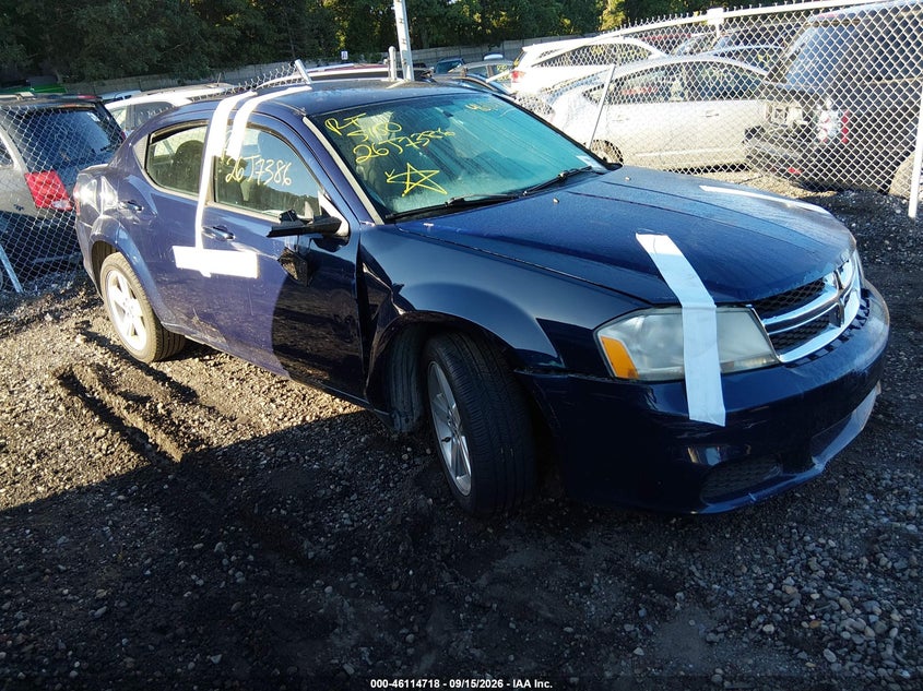 Vin: 1c3cdzab1dn708440, lot: 46614434, dodge avenger se 2013 img_1