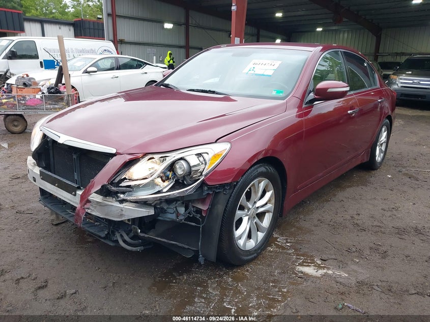 Vin: kmhgc4dd1du212877, lot: 46614451, hyundai genesis 3.8 20132
