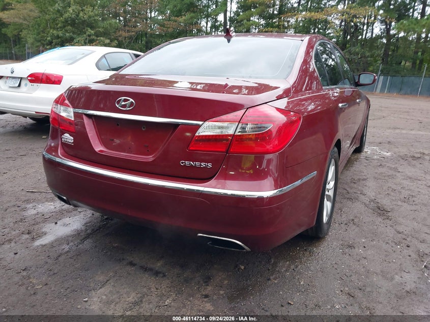 Vin: kmhgc4dd1du212877, lot: 46614451, hyundai genesis 3.8 20134