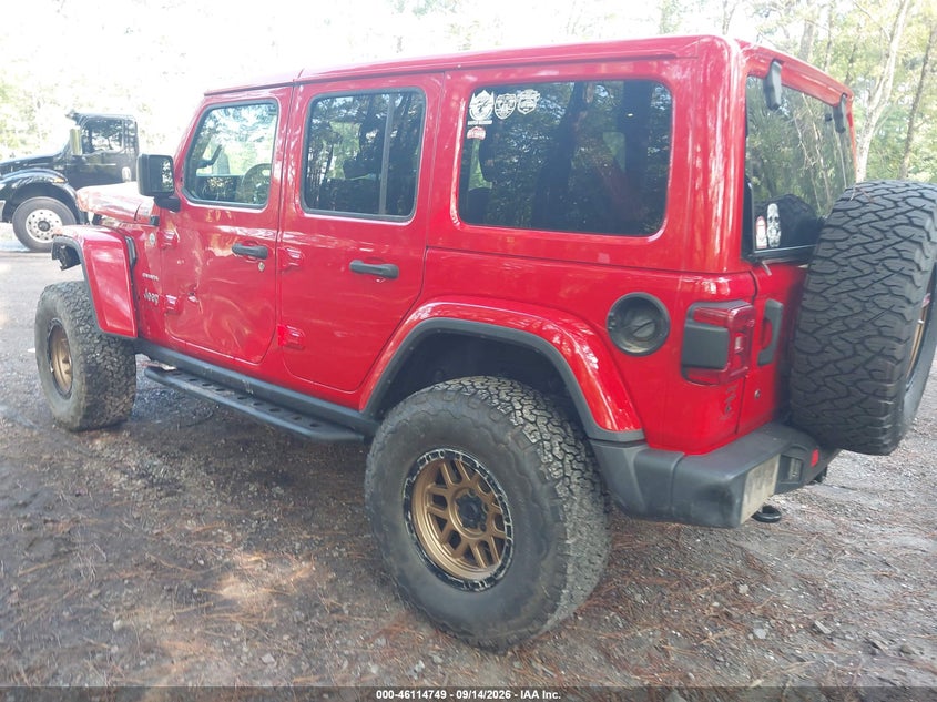 Vin: 1c4hjxeg3jw130769, lot: 46614465, jeep wrangler unlimited sahara 4x4 20183