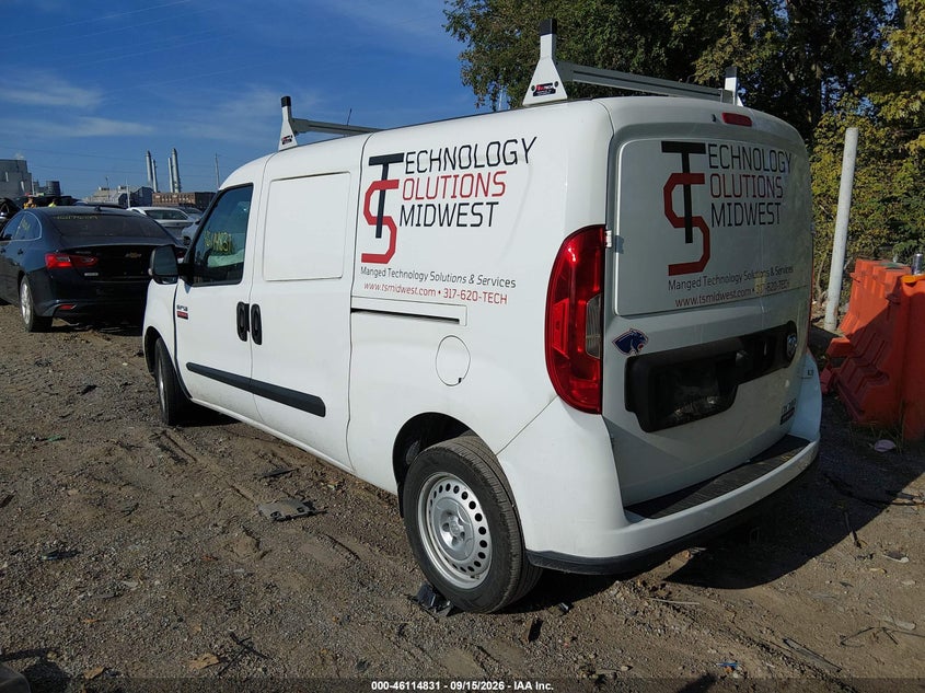 Vin: zfbhrfab8n6w55784, lot: 46614546, ram promaster city cargo van 20223