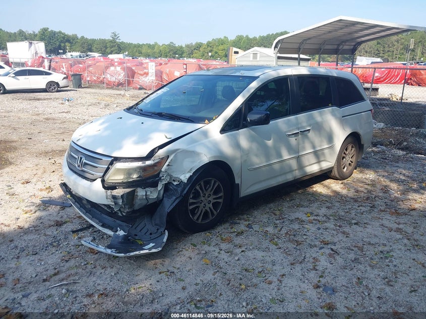 Vin: 5fnrl5h68db051886, lot: 46614562, honda odyssey ex-l 20132