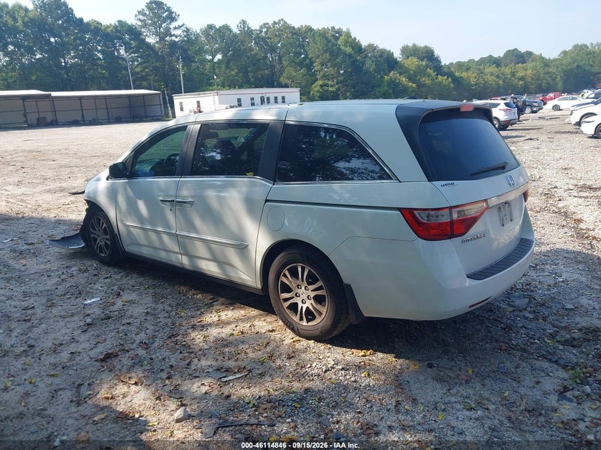 Vin: 5fnrl5h68db051886, lot: 46614562, honda odyssey ex-l 20133