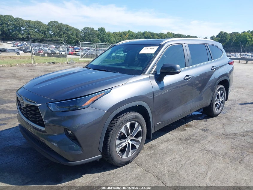 Vin: 5tdkbrch7ps119728, lot: 46614618, toyota highlander hybrid xle 20232