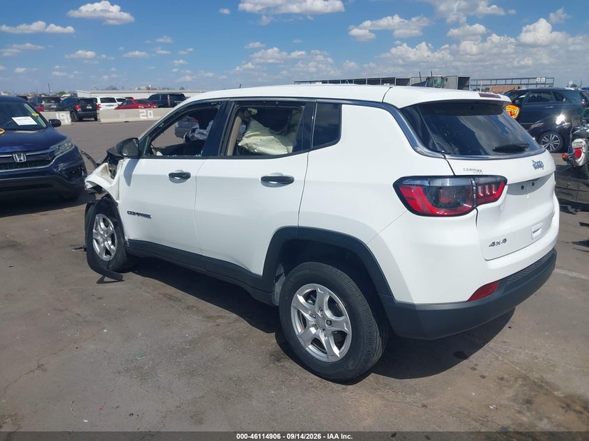 Vin: 3c4njdab0nt205564, lot: 46614622, jeep compass sport 4x4 20223