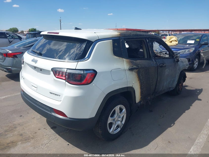 Vin: 3c4njdab0nt205564, lot: 46614622, jeep compass sport 4x4 20224