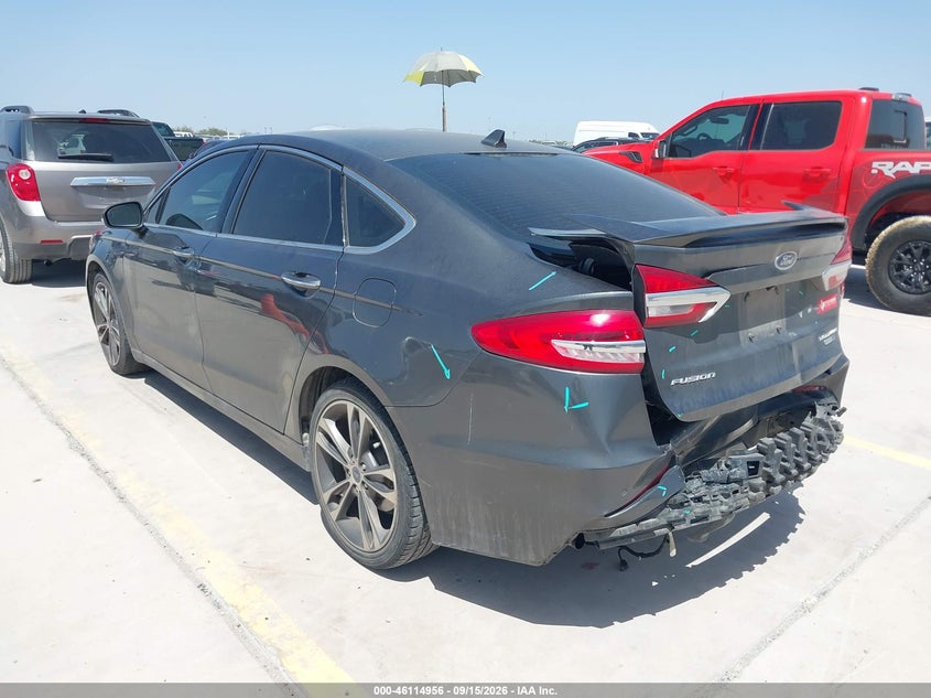 Vin: 3fa6p0d99kr186497, lot: 46614672, ford fusion titanium 20193