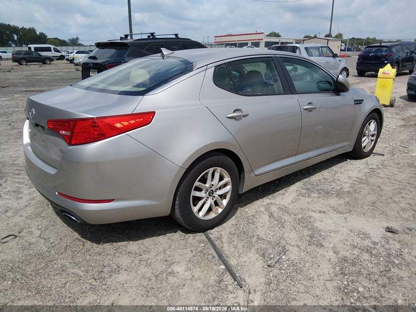 Vin: knagm4a77b5097335, lot: 46614693, kia optima lx 20114