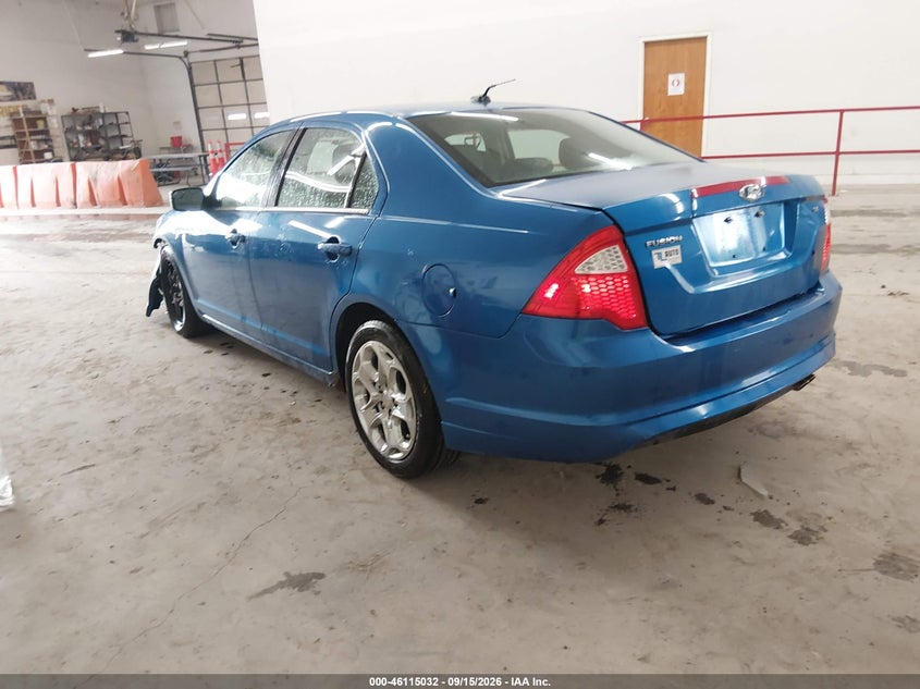 Vin: 3fahp0haxbr231539, lot: 46614748, ford fusion se 20113