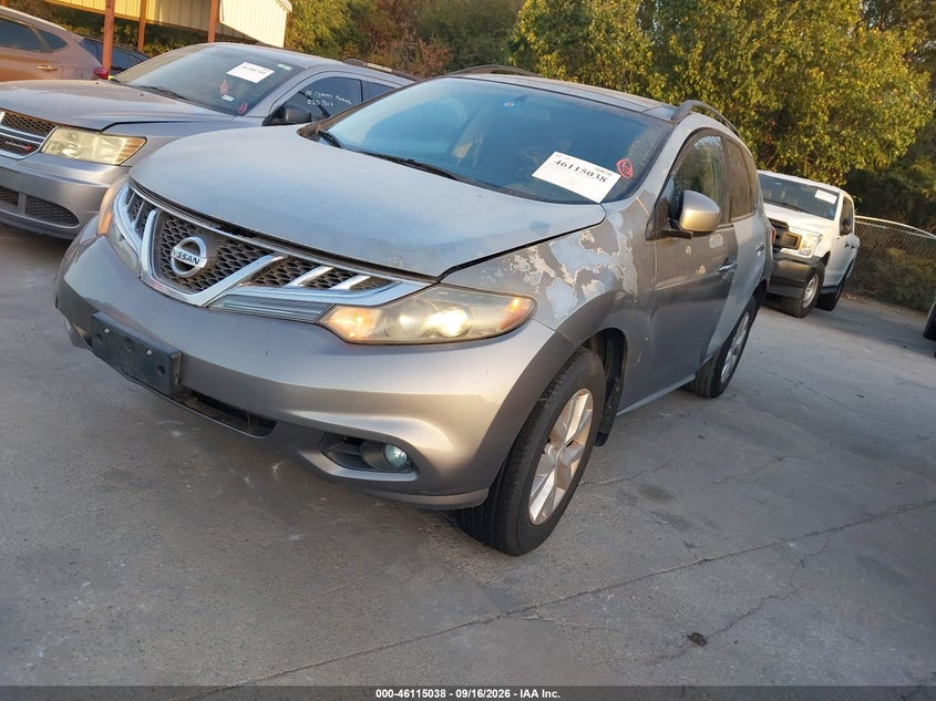Vin: jn8az1muxbw061423, lot: 46614754, nissan murano sv 20112