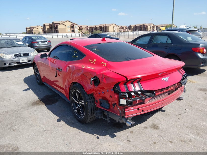 Vin: 1fa6p8th6s5124212, lot: 46614764, ford mustang ecoboost fastback 20253