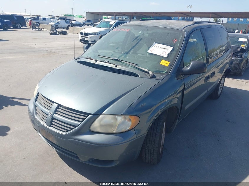 2007 Dodge Caravan, Удар сзади, IAAI, VIN 1D4GP24R17B185630 — фото 2