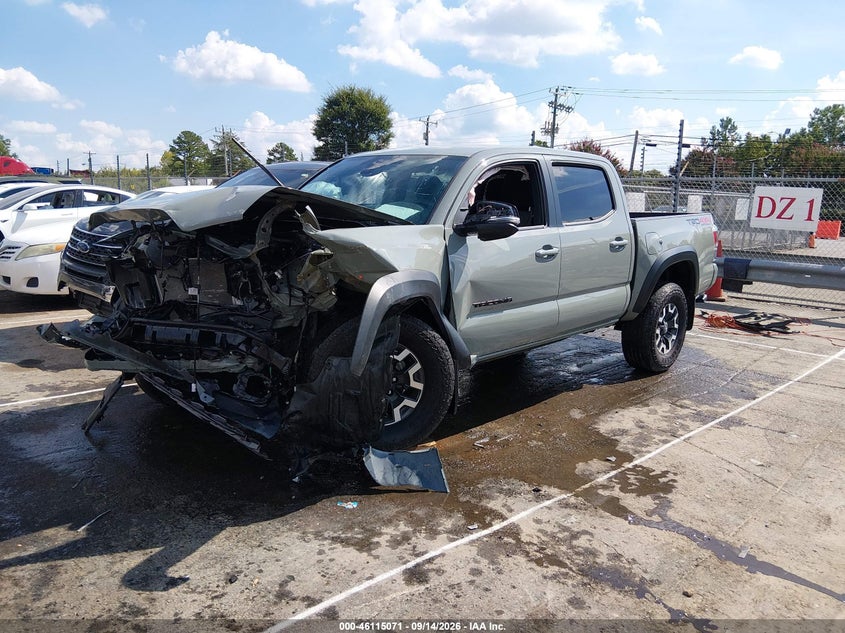 Vin: 3tmcz5anxpm605659, lot: 46614787, toyota tacoma trd off road 20232