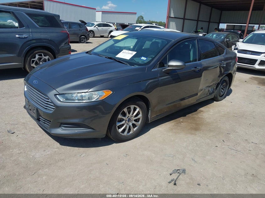 Vin: 3fa6p0g73fr263445, lot: 46614824, ford fusion s 20152