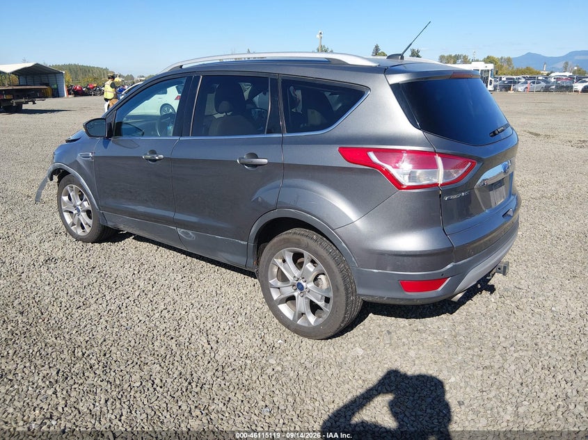 Vin: 1fmcu9j97eud71798, lot: 46614835, ford escape titanium 20143