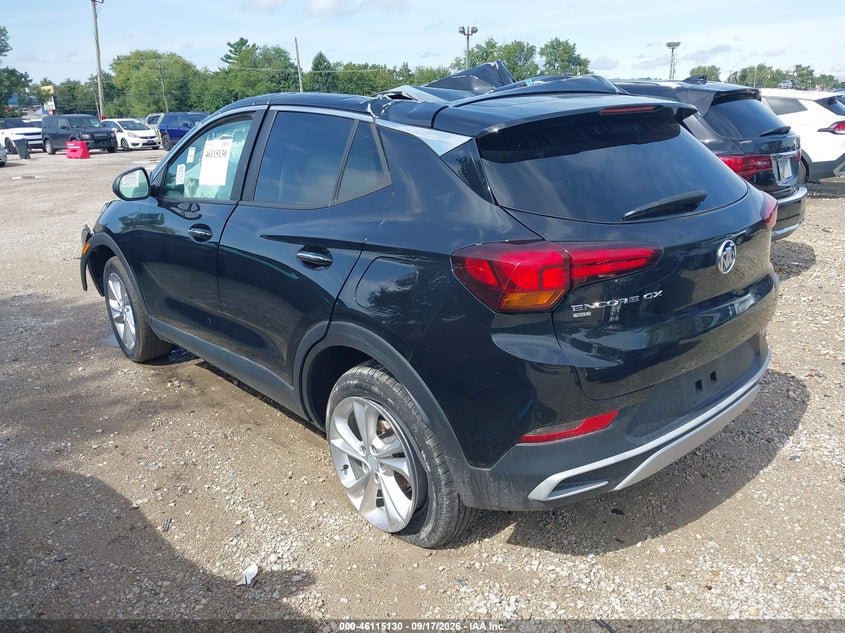 Vin: kl4mmcsl3nb052565, lot: 46614846, buick encore gx awd preferred 20223