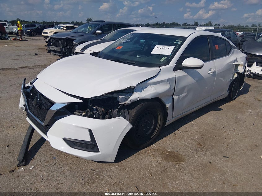 Vin: 3n1ab8bv9ny281883, lot: 46614847, nissan sentra s xtronic cvt 20222