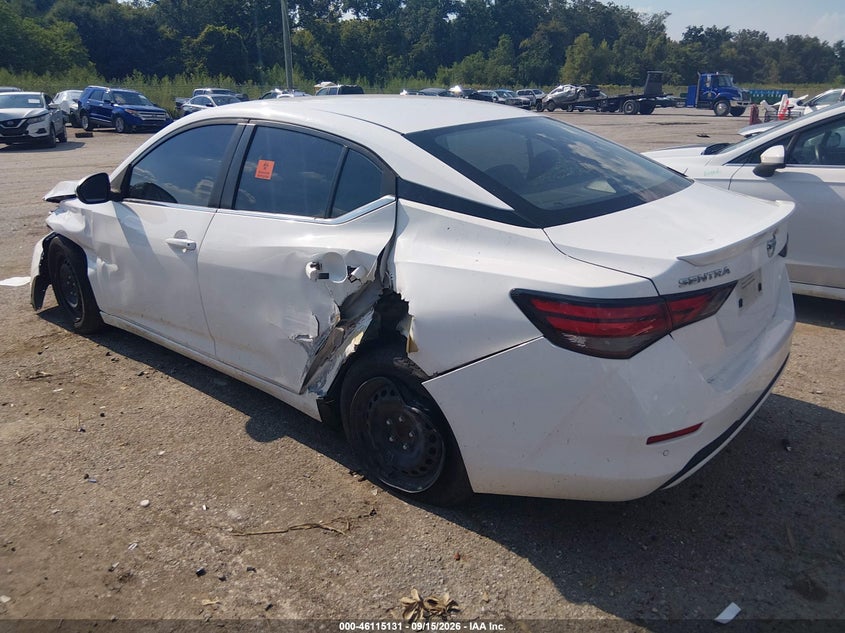 Vin: 3n1ab8bv9ny281883, lot: 46614847, nissan sentra s xtronic cvt 20223