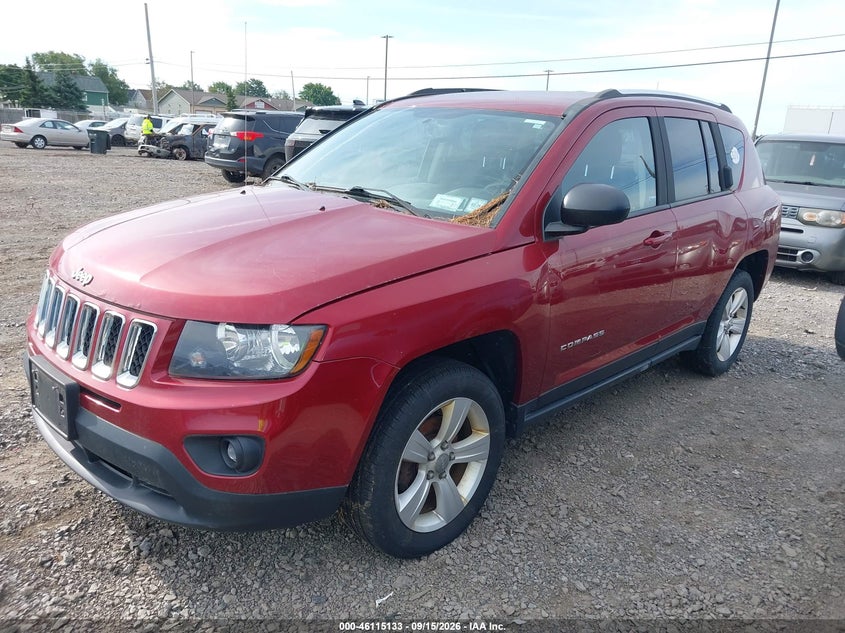 Vin: 1c4njcbb2ed529940, lot: 46614849, jeep compass sport 20142