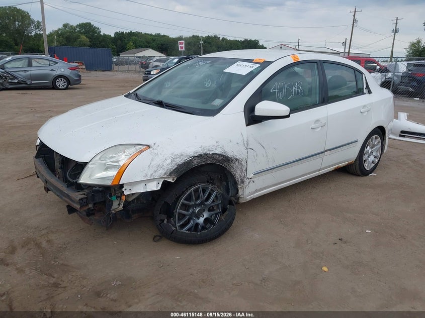 Vin: 3n1ab6ap8al614301, lot: 46614864, nissan sentra 2.0s 20102