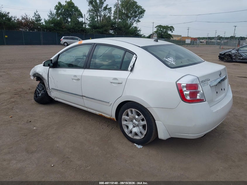 Vin: 3n1ab6ap8al614301, lot: 46614864, nissan sentra 2.0s 20103