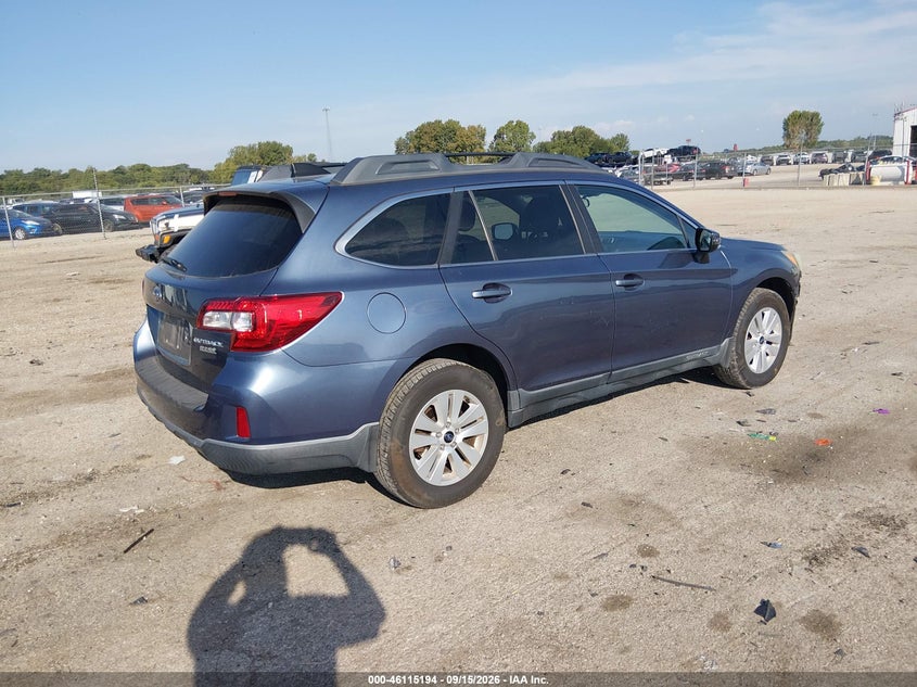 Vin: 4s4bsafc4g3257970, lot: 46614910, subaru outback 2.5i premium 20164