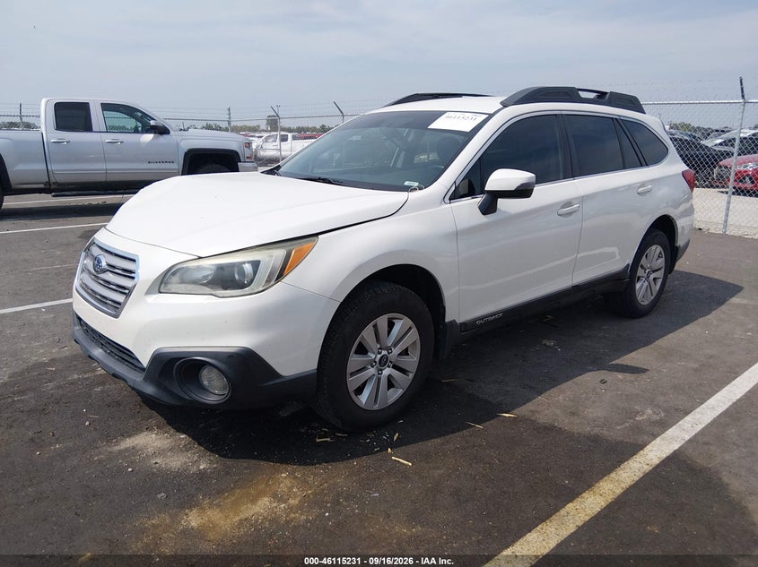 Vin: 4s4bsbfc6g3288059, lot: 46614947, subaru outback 2.5i premium 20162
