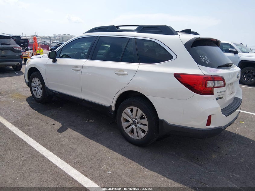 Vin: 4s4bsbfc6g3288059, lot: 46614947, subaru outback 2.5i premium 20163