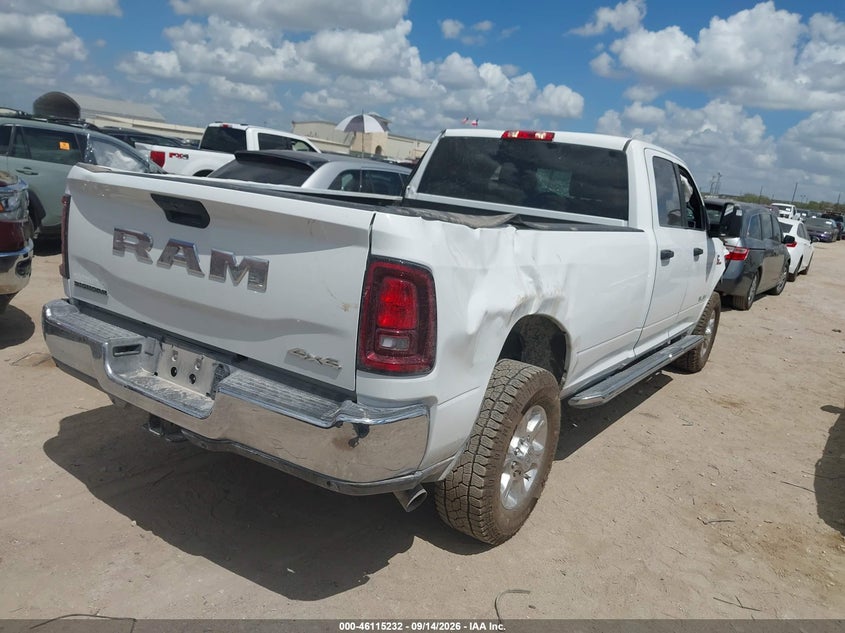 Vin: 3c6ur5jl0tg273962, lot: 46614948, ram 2500 big horn  4x4 8' box 20264