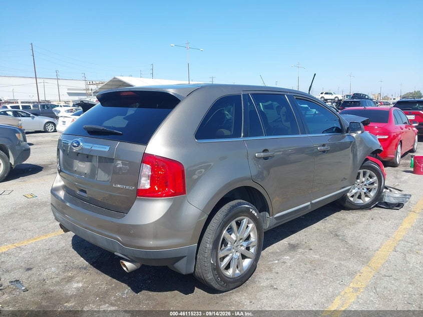 Vin: 2fmdk3kc9ebb76311, lot: 46614949, ford edge limited 20144