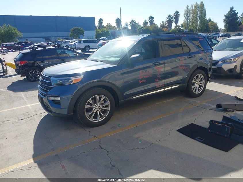 Vin: 1fmsk7dh2lga54368, lot: 46614963, ford explorer xlt 20202