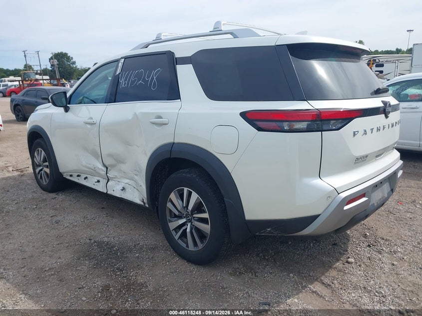 Vin: 5n1dr3cc9pc248735, lot: 46614964, nissan pathfinder sl 4wd 20233