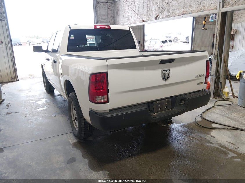 Vin: 1c6rr7kg1js294229, lot: 46614982, ram 1500 tradesman  4x4 5'7 box 20183
