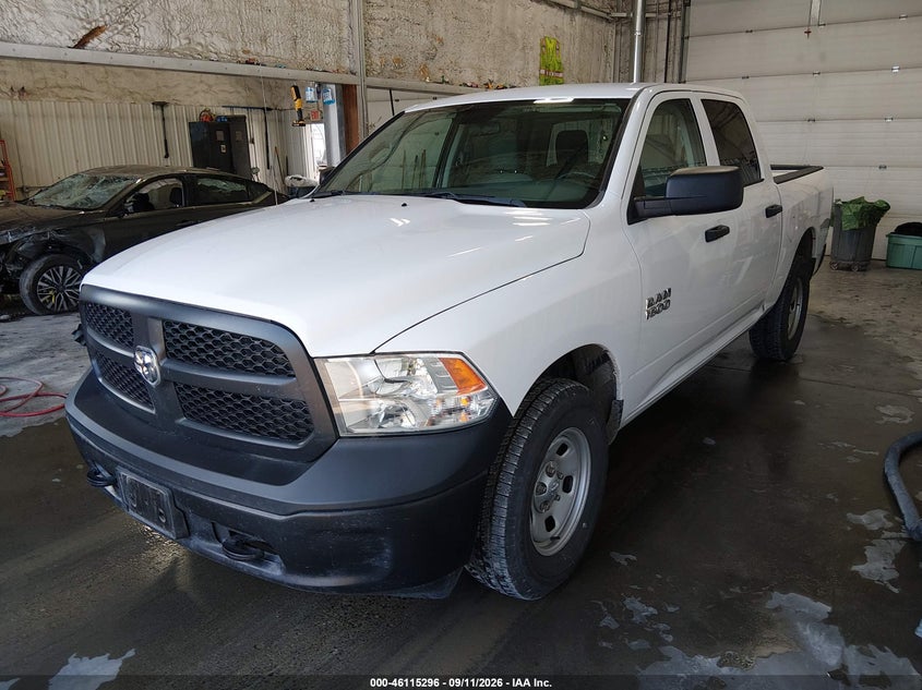 Vin: 1c6rr7kg6js293142, lot: 46615012, ram 1500 tradesman  4x4 5'7 box 20182